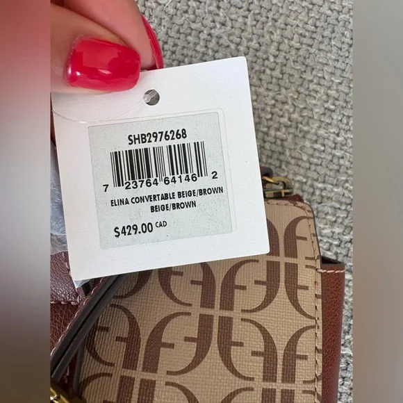 Fossil Elina Convertible Backpack Beige/Brown SHB2976268 brand new with tag - Picture 8 of 16